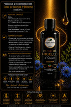 Huile de Nigelle d'Éthiopie (Habachia)