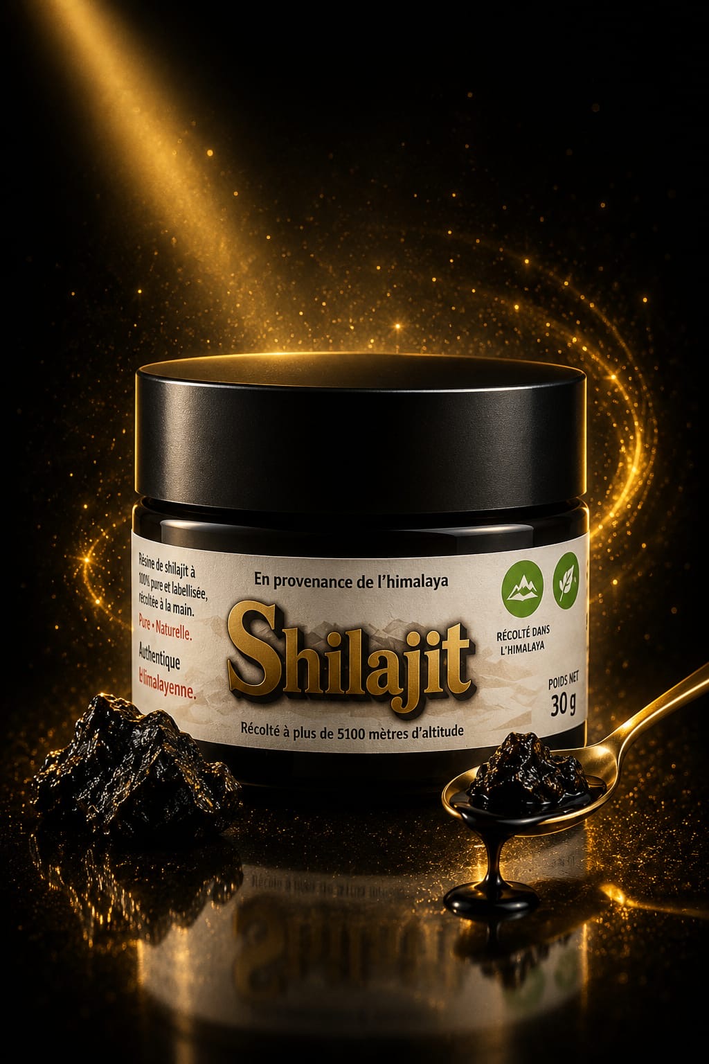 Résine Shilajit "Grade Or" 30g
