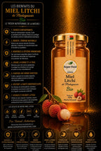 Miel de Litchi Bio de Madagascar – Douceur Florale par Superfoodindustrie (250g)
