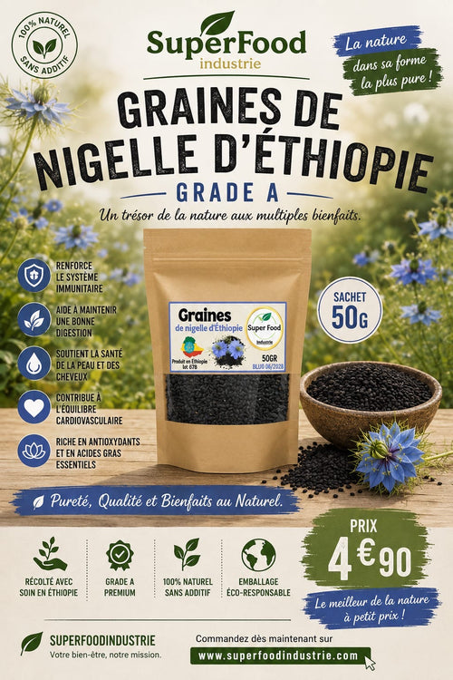 Graines de Nigelle d'Éthiopie (50g)