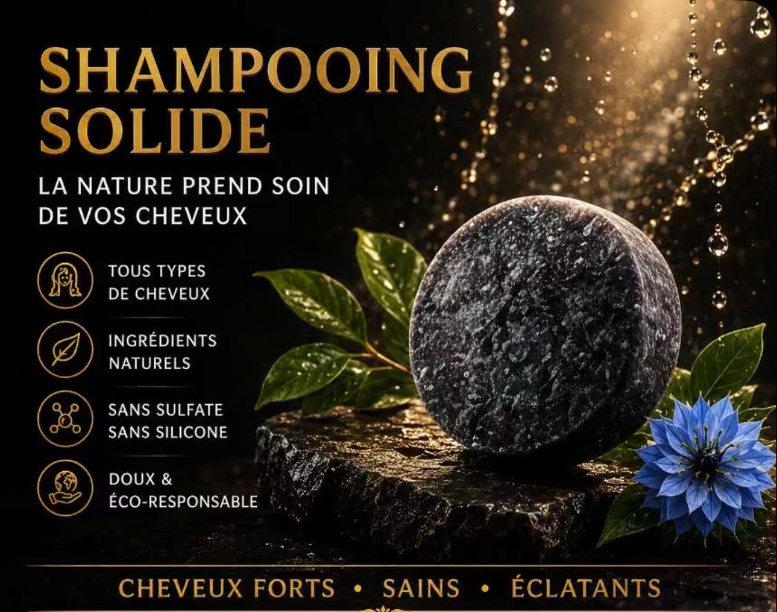 Shampoing Solide Purifiant – Huile & Graines de Nigelle