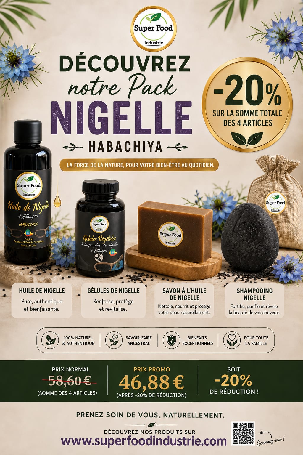 Pack Nigelle Habachiya – Rituel Bien-être Complet
