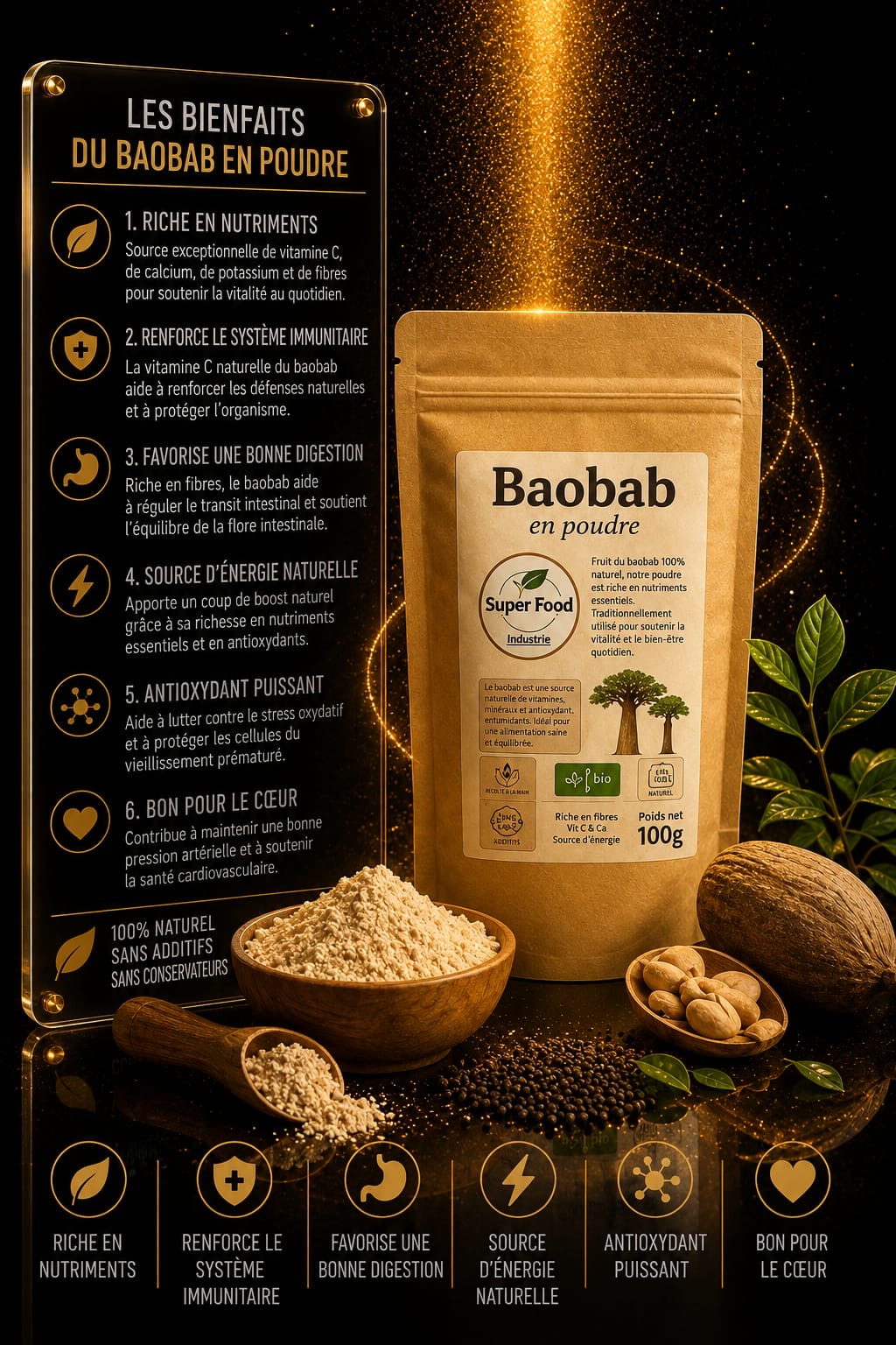 Poudre de Baobab Bio (100g)