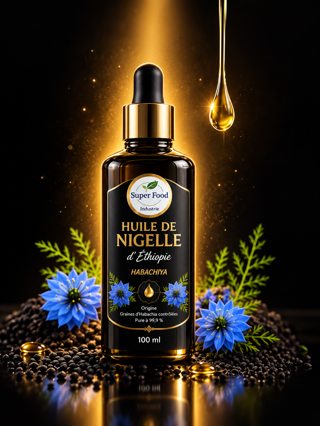 Huile de Nigelle d'Éthiopie (Habachia)