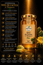 Miel de Cactus Bio de Madagascar – Puissance Sauvage par Superfoodindustrie (250g)