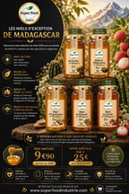 Miel de Cactus Bio de Madagascar – Puissance Sauvage par Superfoodindustrie (250g)