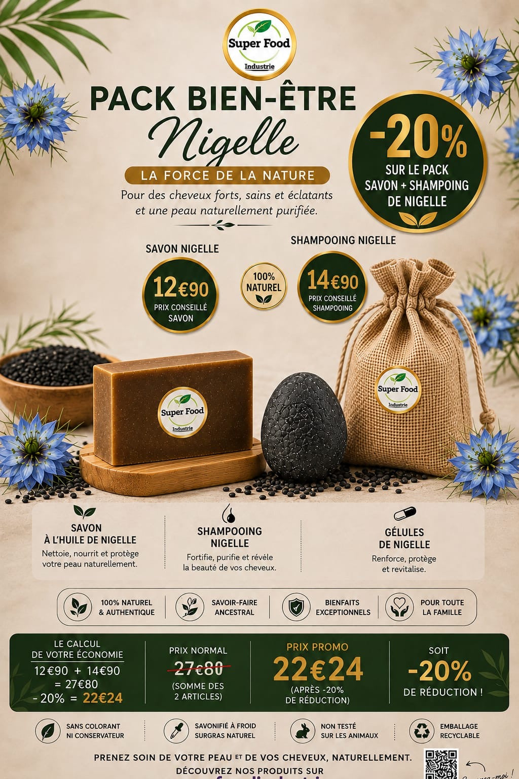 Pack Bien-Être Nigelle (Capillaire & Peau)