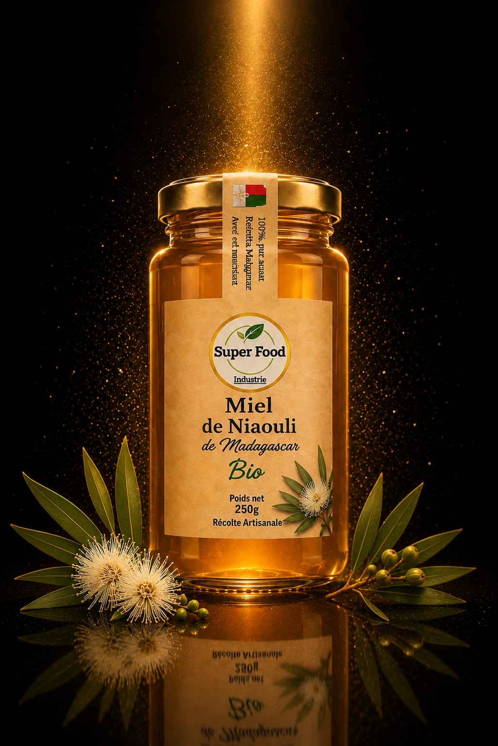 Miel de Niaouli de Madagascar – Trésor Aromatique par Superfoodindustrie (250g)