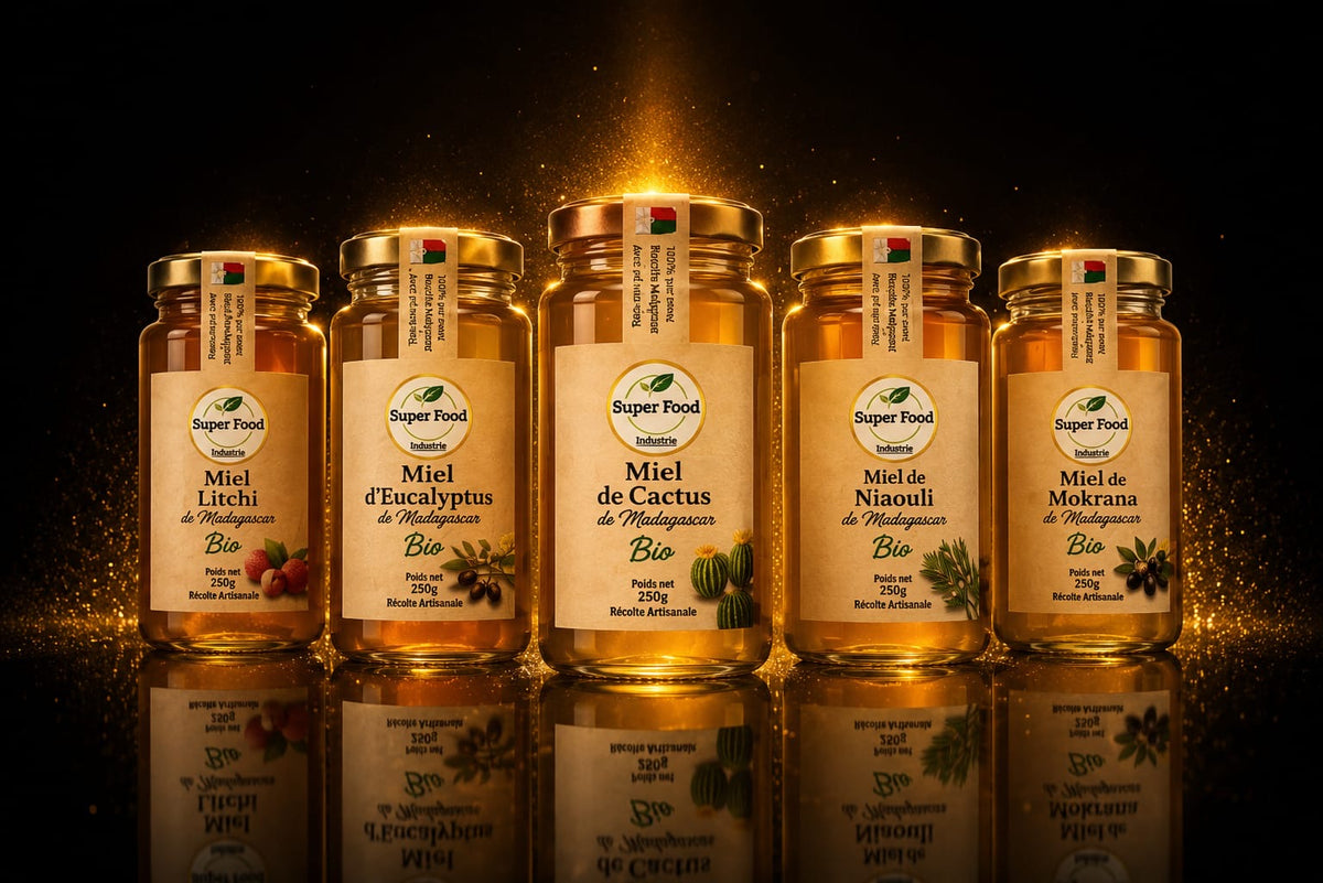 Miel d'Eucalyptus de Madagascar – Signature Boisée par Superfoodindustrie (250g)