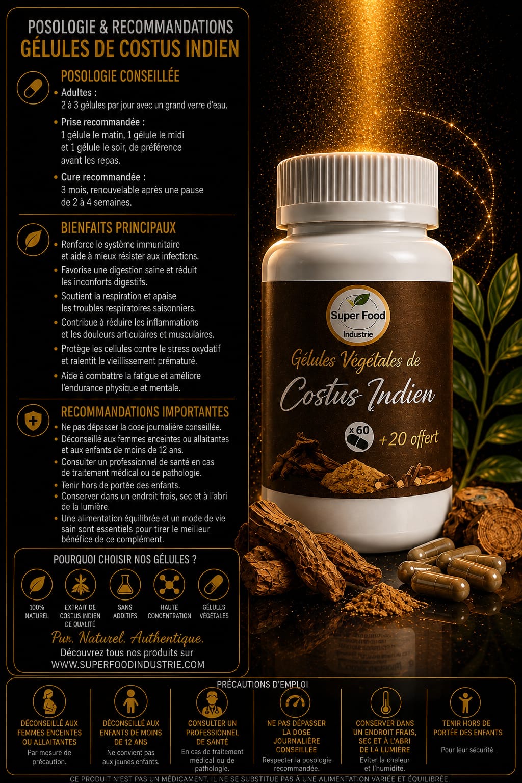 Gélules Costus Indien