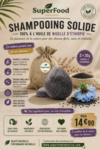 Shampoing Solide Purifiant – Huile & Graines de Nigelle