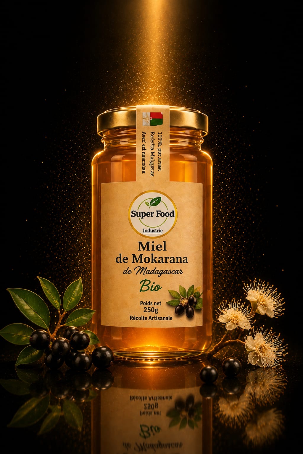 Miel de Mokarana Bio de Madagascar – La Rare Évasion Florale par Superfoodindustrie (250g)