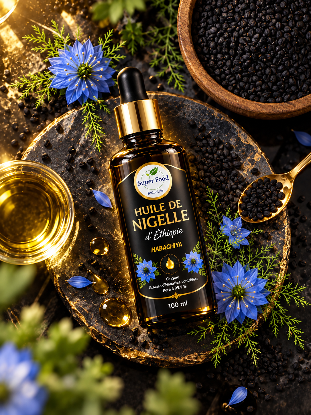 Huile de Nigelle d'Éthiopie (Habachia)
