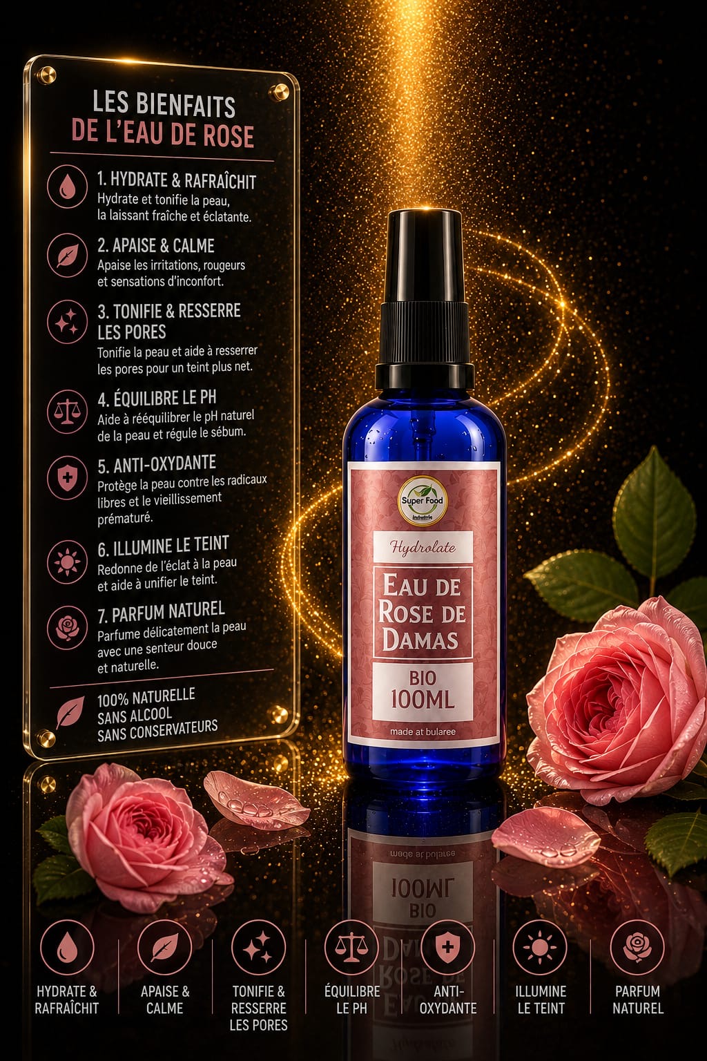 Eau de Rose de Damas Bio