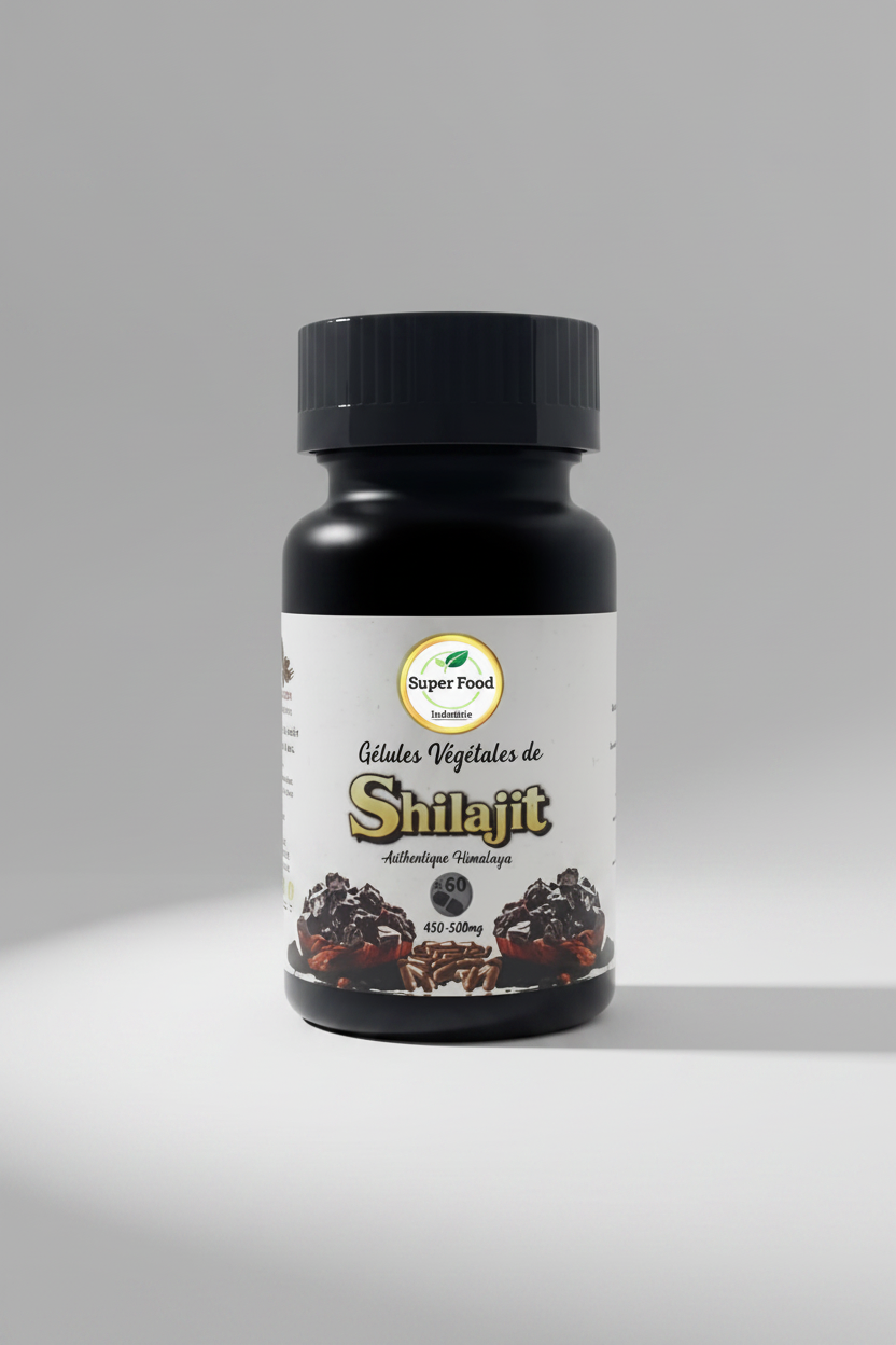 Shilajit Pur de l'Himalaya – 60 Gélules | Qualité Premium & Naturelle