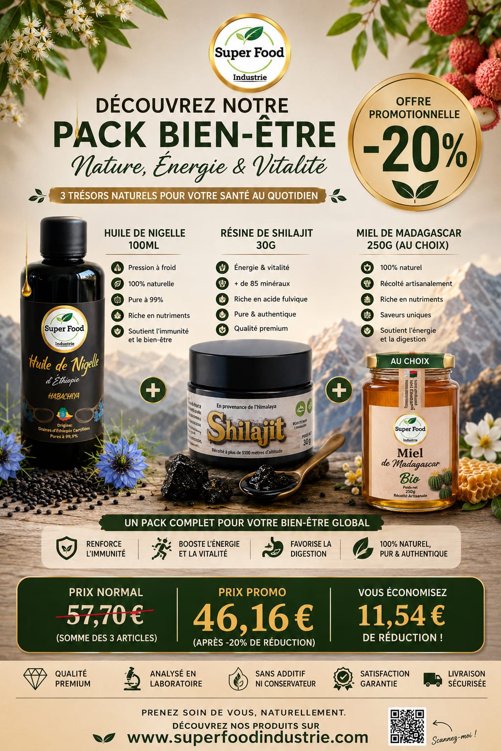 Pack Bien-Être "Nature, Énergie & Vitalité