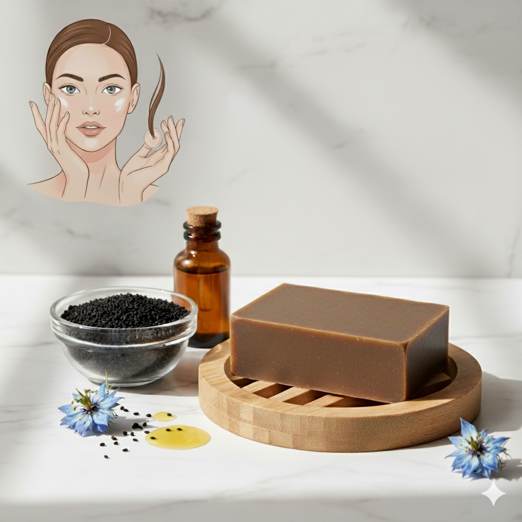 Savon Artisanal à l'Huile de Nigelle